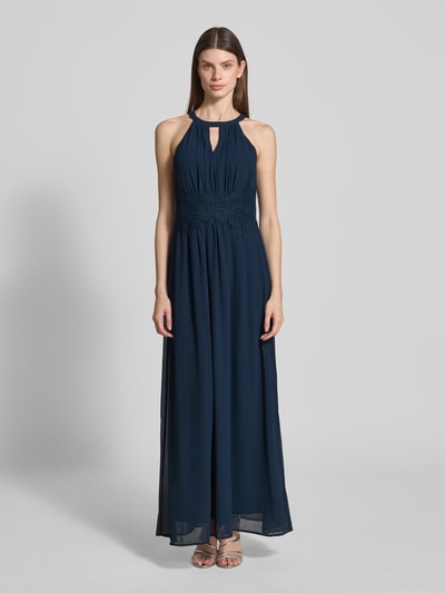 Vila Sukienka wieczorowa z wycięciem w kształcie łezki model ‘MILINA’ Granatowy 4