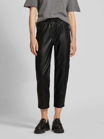 Marc Cain Stoffen broek met elastische band Zwart - 4