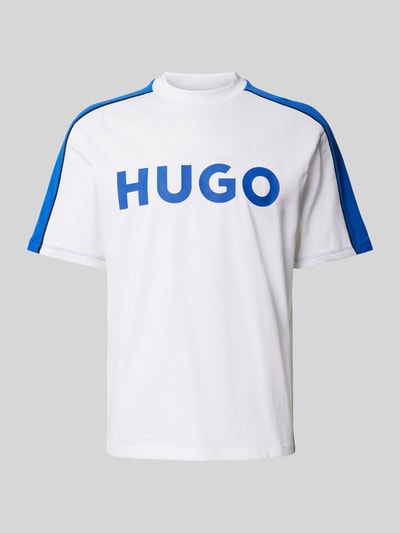 Hugo Blue T-Shirt mit Logo-Print Weiss 2