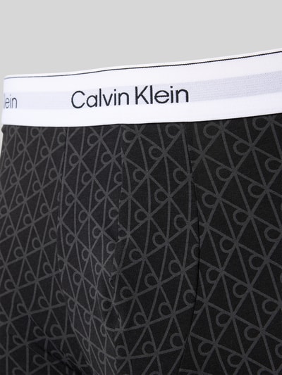 Calvin Klein Underwear Slim Fit Boxer mit Logo Stitching Modell 'Brief' im 3er-Pack Petrol 2