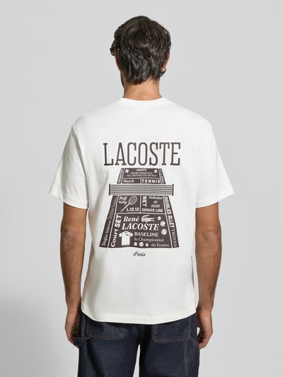 Lacoste T-shirt o kroju regular fit z czystej bawełny model „LOURD” Biały 5