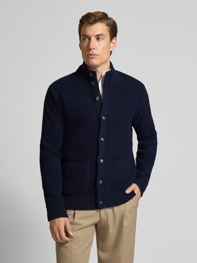 Polo Ralph Lauren Kurtka z dzianiny z mieszanki wełny z nakładanymi kieszeniami Granatowy 4