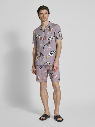 Scotch & Soda Relaxed Fit Bermudas mit Eingrifftaschen Modell 'FAVE' Mauve 1