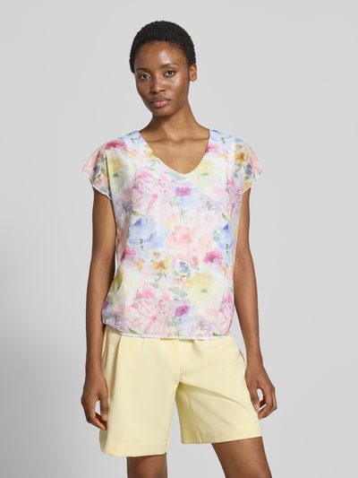 ZABAIONE T-shirt in all-over look model 'Pa44ndora' Lichtroze gemêleerd - 4