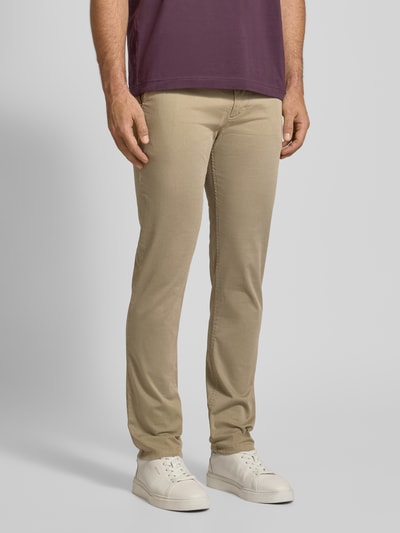 BOSS Orange Slim Fit Chino mit Gürtelschlaufen Beige 4