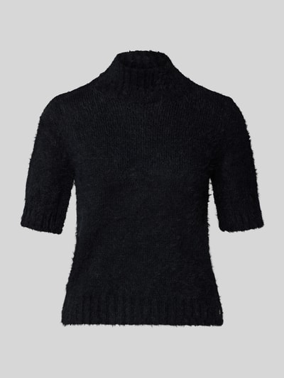 Marc Cain Strickpullover mit Stehkragen und 1/2-Arm Black 2