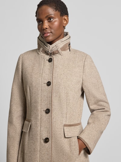 Gil Bret Mantel mit Stehkragen Beige Melange 3