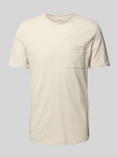 s.Oliver RED LABEL Regular Fit T-Shirt aus reiner Baumwolle Offwhite 2