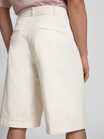 Hugo Blue Baggy Fit Bermudas mit Eingrifftaschen Modell 'Damo' Offwhite 3