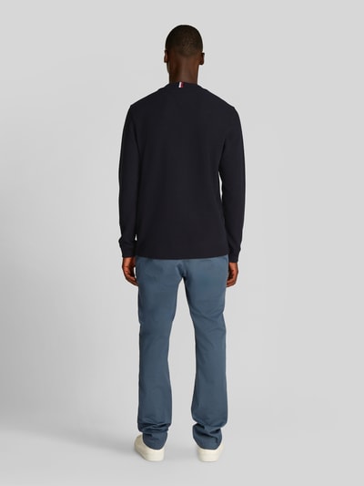Tommy Hilfiger Regular Fit Langarmshirt mit dezentem Logo-Detail Marine 5