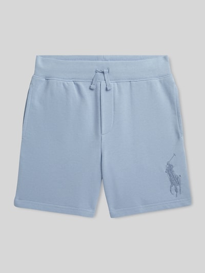 Polo Ralph Lauren Teens regular fit sweatshorts met logodetail Bleu - 1