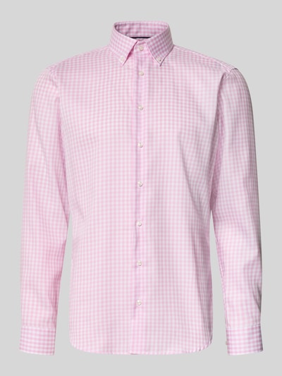 Christian Berg Men Regular Fit Business-Hemd mit Button-Down-Kragen Pink 1