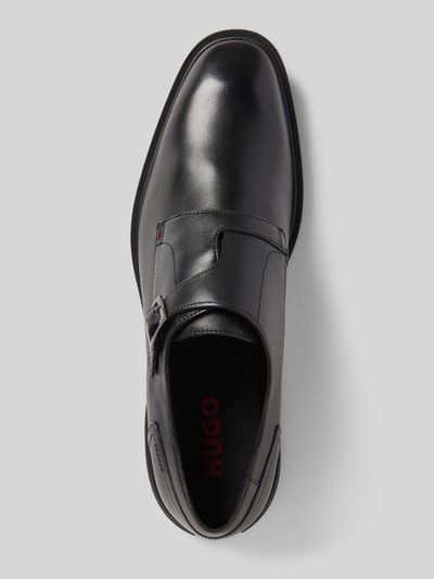 HUGO Monkstraps aus Leder mit Rollschließe Modell 'GRYFF' Black 3