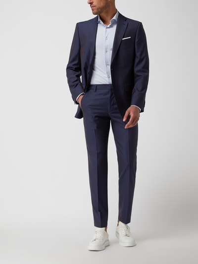 Pierre Cardin Modern fit pantalon met scheerwol, model 'Rick' - 'Futureflex' Marineblauw - 1