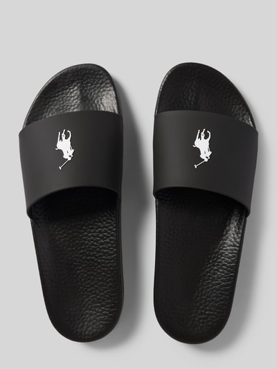 Polo Ralph Lauren Slides mit Label-Detail Black 3