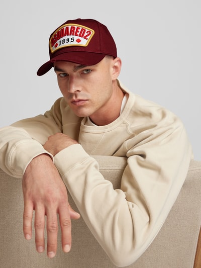 Dsquared2 Basecap im Used-Look Bordeaux 1