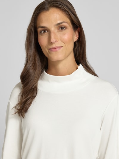 Marc Cain Gebreide pullover met opstaande kraag Offwhite - 3