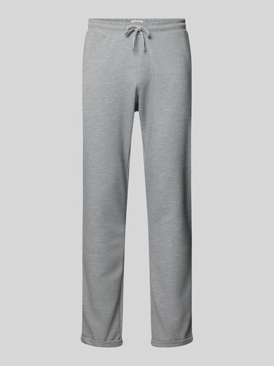 MCNEAL Regular fit sweatpants met structuurmotief Grafiet gemêleerd - 2