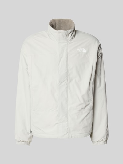 Produktfoto, Regular Fit Jacke mit Logo-Print Modell 'YUMIORI' von The North Face, weißes Material, elastische Ärmelabschlüsse, Stehkragen, glatte Struktur.