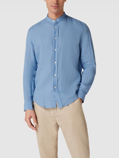 Drykorn Vrijetijdsoverhemd met opstaande kraag, model 'TAROK' Hemelblauw - 4