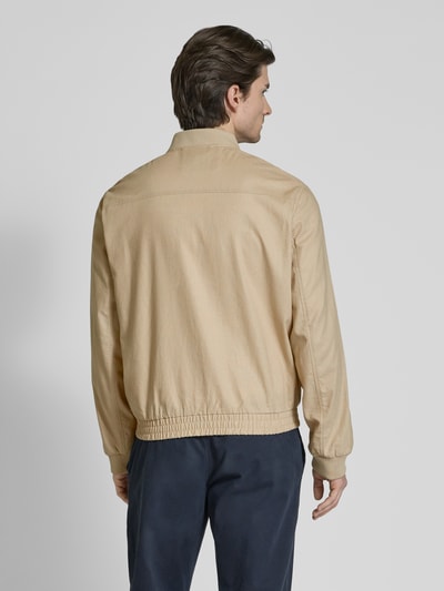 Jack & Jones Premium Bomberjacke mit Stehkragen Modell 'LEISTER' Beige 5