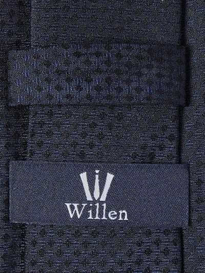 Willen Krawatte aus Seide (6,5 cm) Marineblau 2