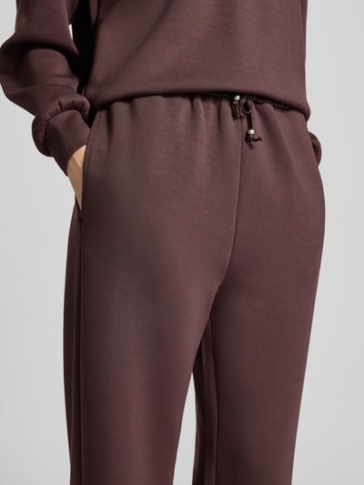 Scotch & Soda Spodnie dresowe z elastycznym ściągaczem Czekoladowy 3