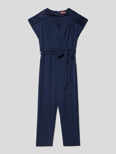 G.O.L. Jumpsuit met V-hals Marineblauw - 1