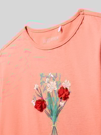 Blue Seven Shirt met lange mouwen en motiefprint Zalm - 2