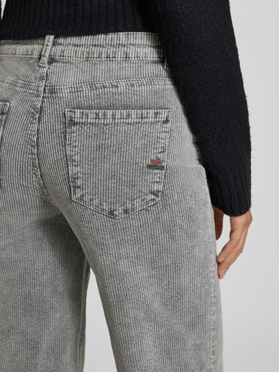 Buena Vista Spodnie sztruksowe z szeroką nogawką i wpuszczanymi kieszeniami Ciemnoszary 3