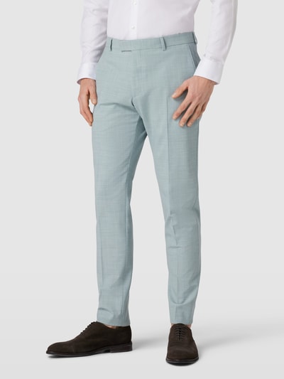 Strellson Slim fit pantalon met persplooien, model 'Madden' Groen - 4