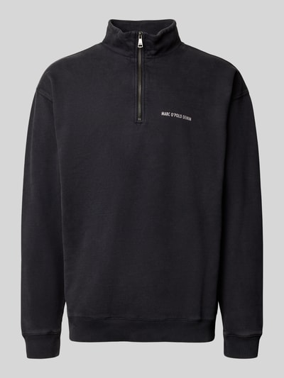 Marc O'Polo Denim Regular fit sweatshirt van puur katoen Zwart - 2
