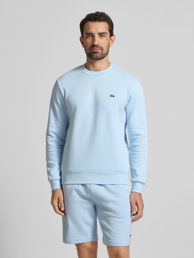 Lacoste Regular Fit Sweatshirt aus Baumwoll-Mix Hellblau 4