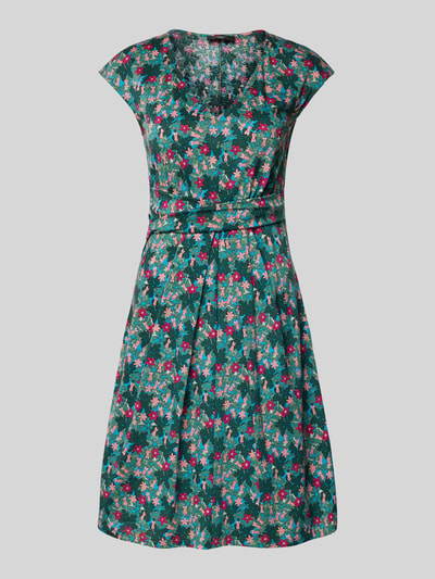 Weekend Max Mara Knielanges Kleid mit floralem Allover-Print Modell 'VICINO' Dunkelgruen 2