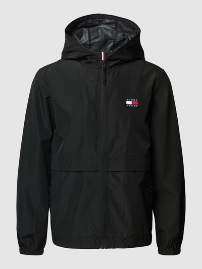 Tommy Jeans Regular Fit Jacke aus wetterfestem Material (black 