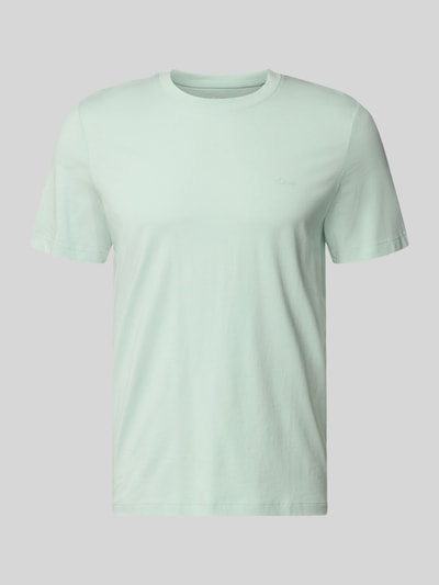 Produktfoto, Regular Fit  T-Shirt aus reiner Baumwolle von s.Oliver RED LABEL, jasnocytrynowy, jednolity kolor, okrągły dekolt, krótki rękaw, jersey, napis z logo