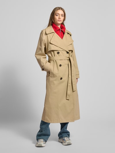 Tommy Jeans Trenchcoat mit Bindegürtel Beige 4