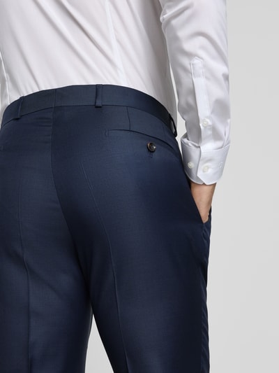 Carl Gross Slim Fit Anzughose mit Bügelfalten Modell 'Stevenson' Marine 3
