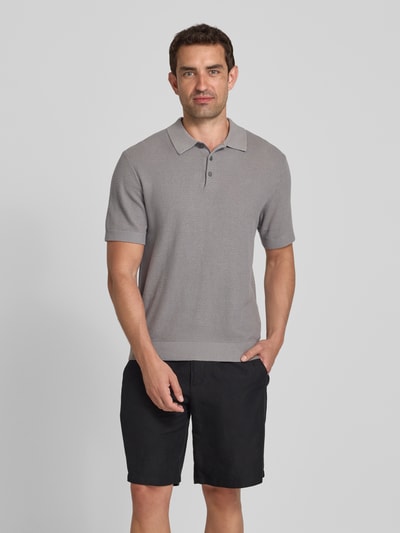 Jack & Jones Premium Regular Fit Poloshirt mit Knopfleiste Modell 'COOPER' Mittelgrau 4