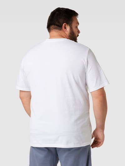 MARC O’POLO PLUS PLUS SIZE T-Shirt mit Label-Print Weiss 5
