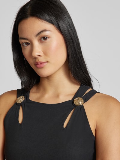 Guess Crop Top mit Cut Outs Modell 'ZAMA' BLACK 3