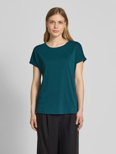 Christian Berg Woman T-shirt met geribde ronde hals Donkergroen - 4