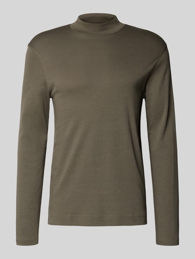 Christian Berg Men Shirt met lange mouwen en opstaande kraag Metallic groen - 2
