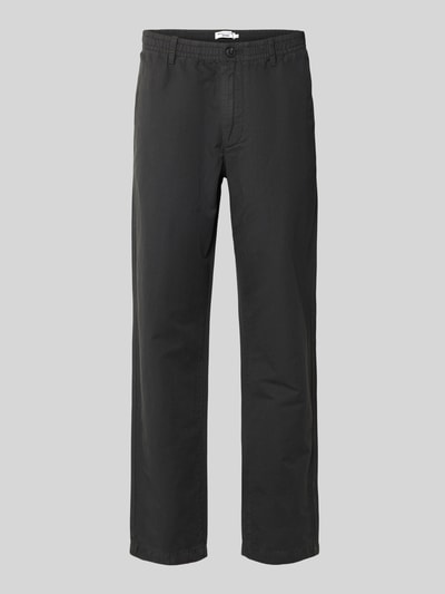 Produktfoto, Relaxed Fit Chino aus Baumwolle-Leinen-Mix Modell 'FILIP RELAXED' von Marc O'Polo Denim, Optik: Unifarben, Passform: Relaxed-Fit, Applikation: Label-Patch, Gürtelschlaufen, Knopf und Reißverschluss, Bundabschluss: Elastisch, Material: Baumwolle-Leinen-Mix, gerade Form, glatte Textur
