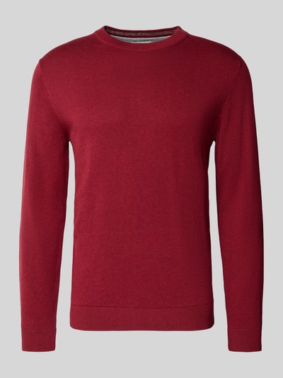 Tom Tailor Regular fit gebreide pullover van zuiver katoen Rood - 2