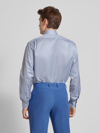 Stenstroms Slim Fit Business-Hemd mit Haifischkragen Blau 5