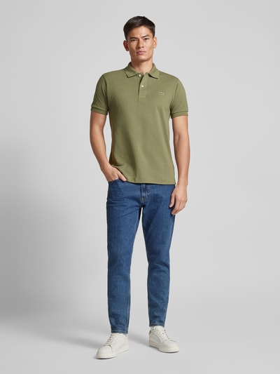 Lacoste Regular Fit Poloshirt mit Label-Patch Modell 'CORE PIQUE' Oliv 1