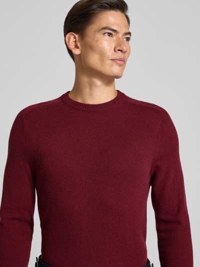 FTC-Cashmere Kaschmirpullover mit Rundhalsausschnitt Bordeaux 3