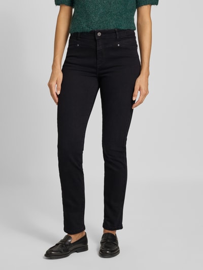 Christian Berg Woman Jeansy o kroju slim fit z kieszeniami z tyłu Czarny 4