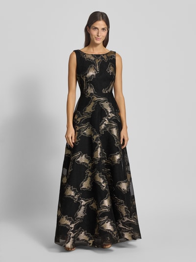 TROYDEN COLLECTION Abendkleid mit Rundhalsausschnitt Black 4